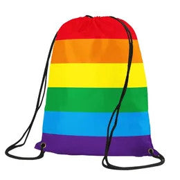 Pride Rainbow Drawstring Bag