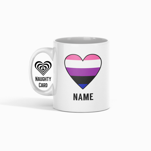 Gender Fluid Mug  Perosnalised 