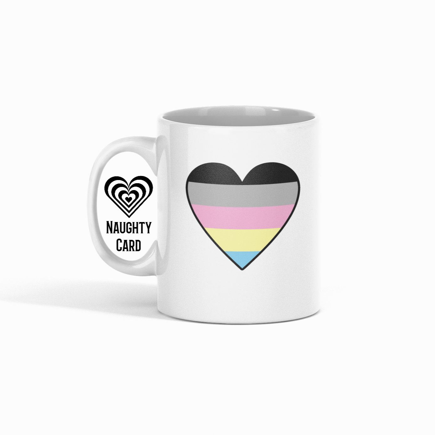 Polygender pride heart mug