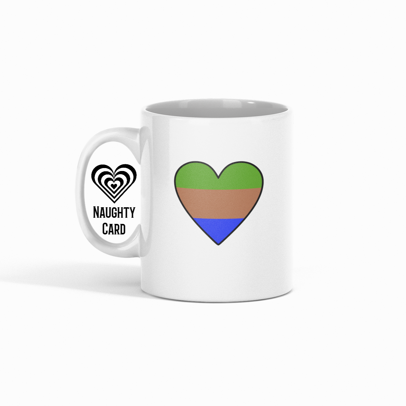 Sapio sexual Pride Mug, White mug On Plain White Background