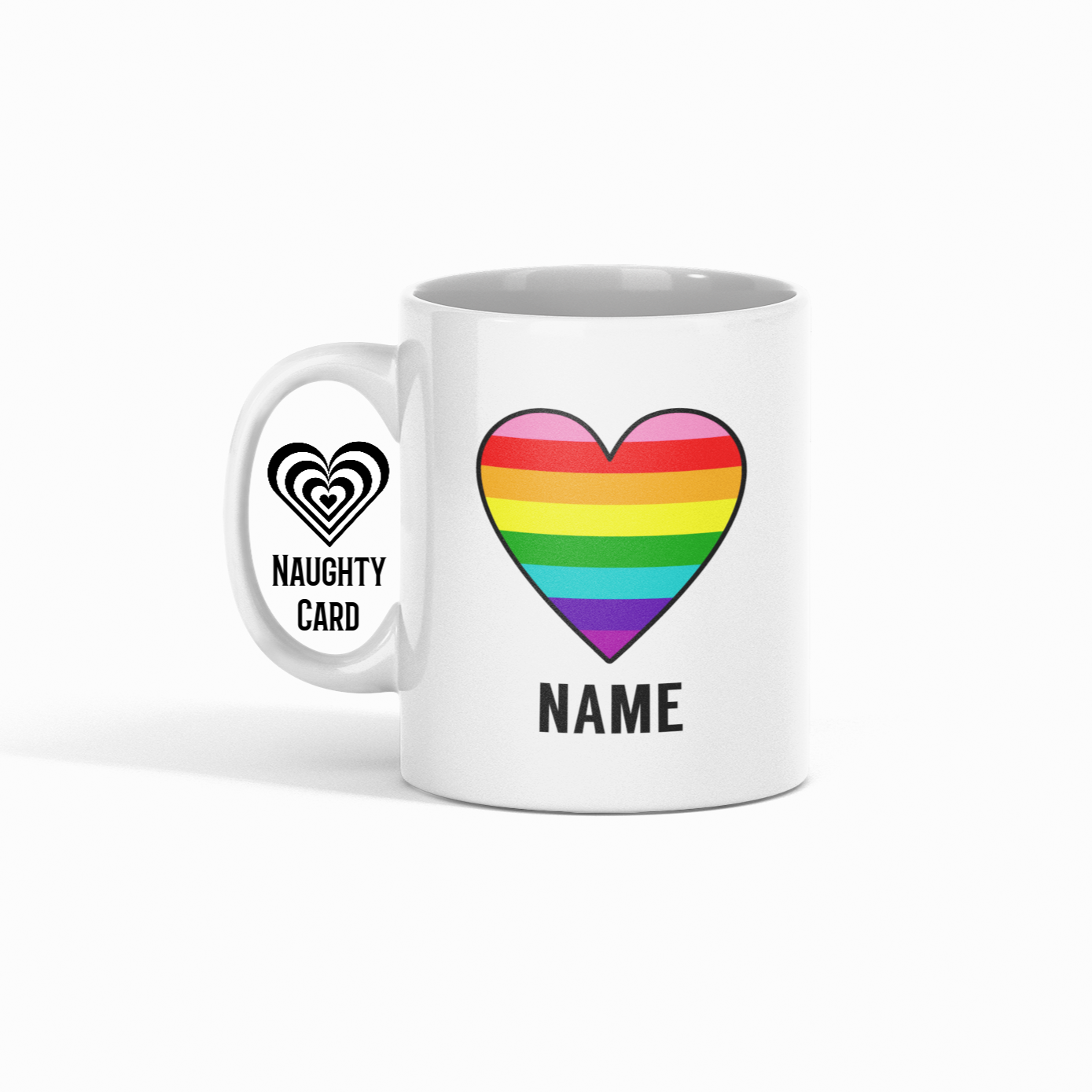 LGBTQ Pride Mug Personalised with any name