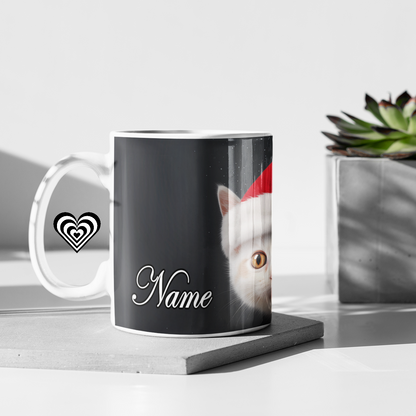 Christmas Cat 3D Mug