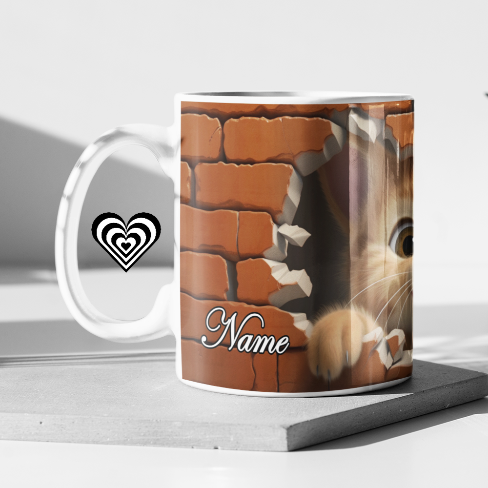 Funny Cat 3D Mug