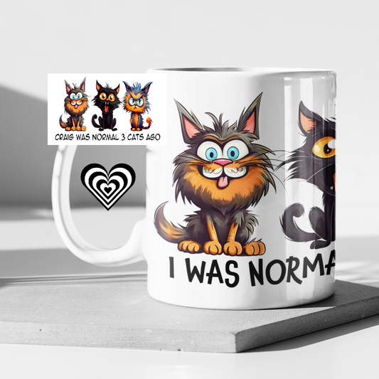 Funny Cat lover Mug - Personalised Gift from NaughtyCard