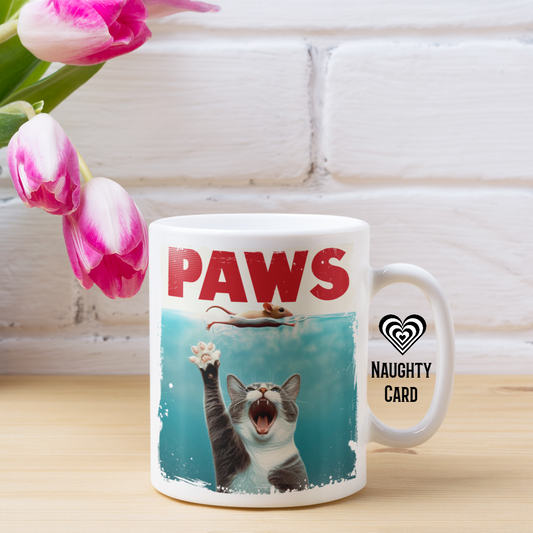 Paws mug from naughty card