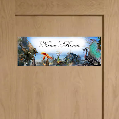 Dragon Metal Door Sign