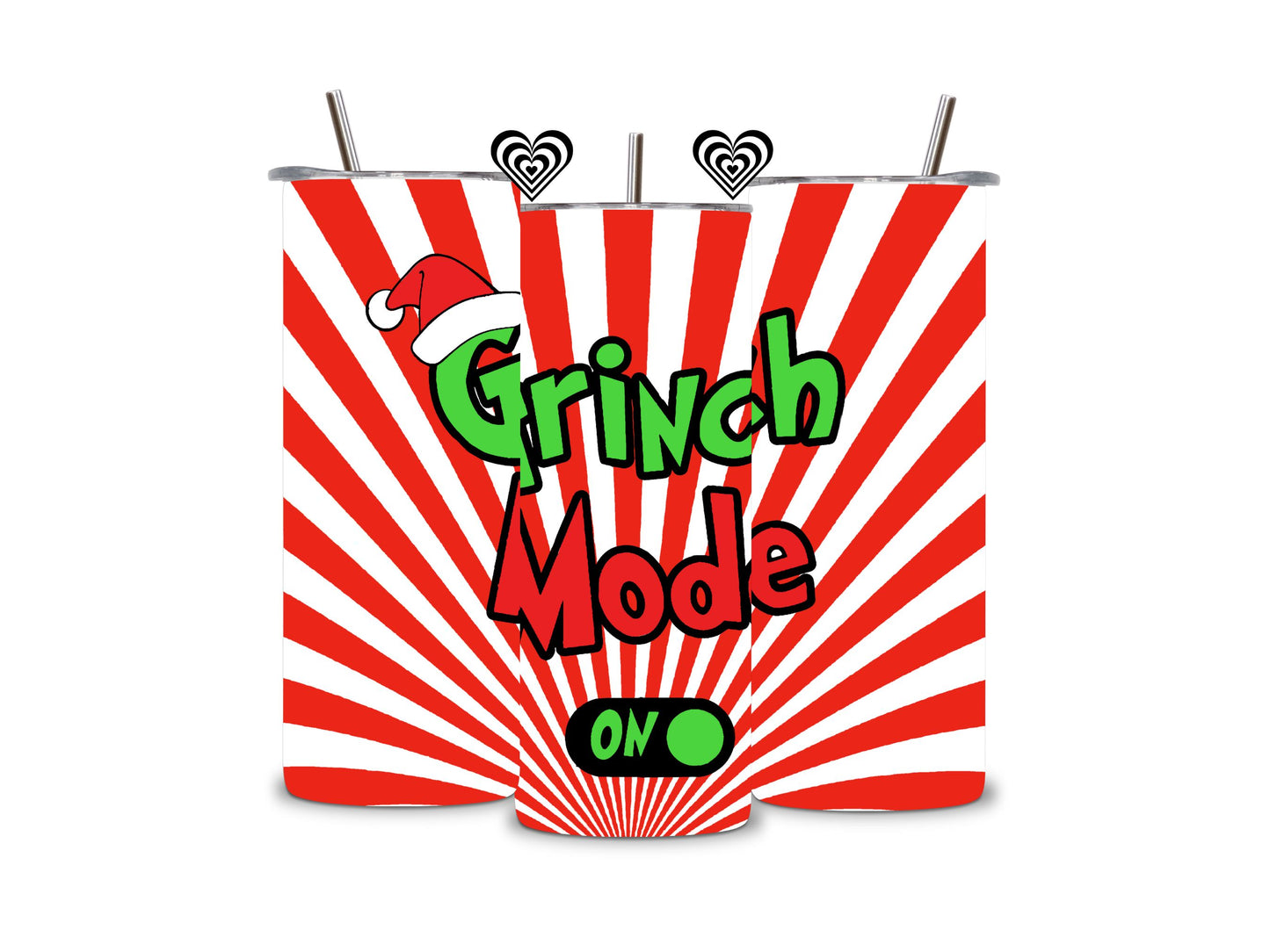 Grinch Mode Thermal Skinny Tumbler