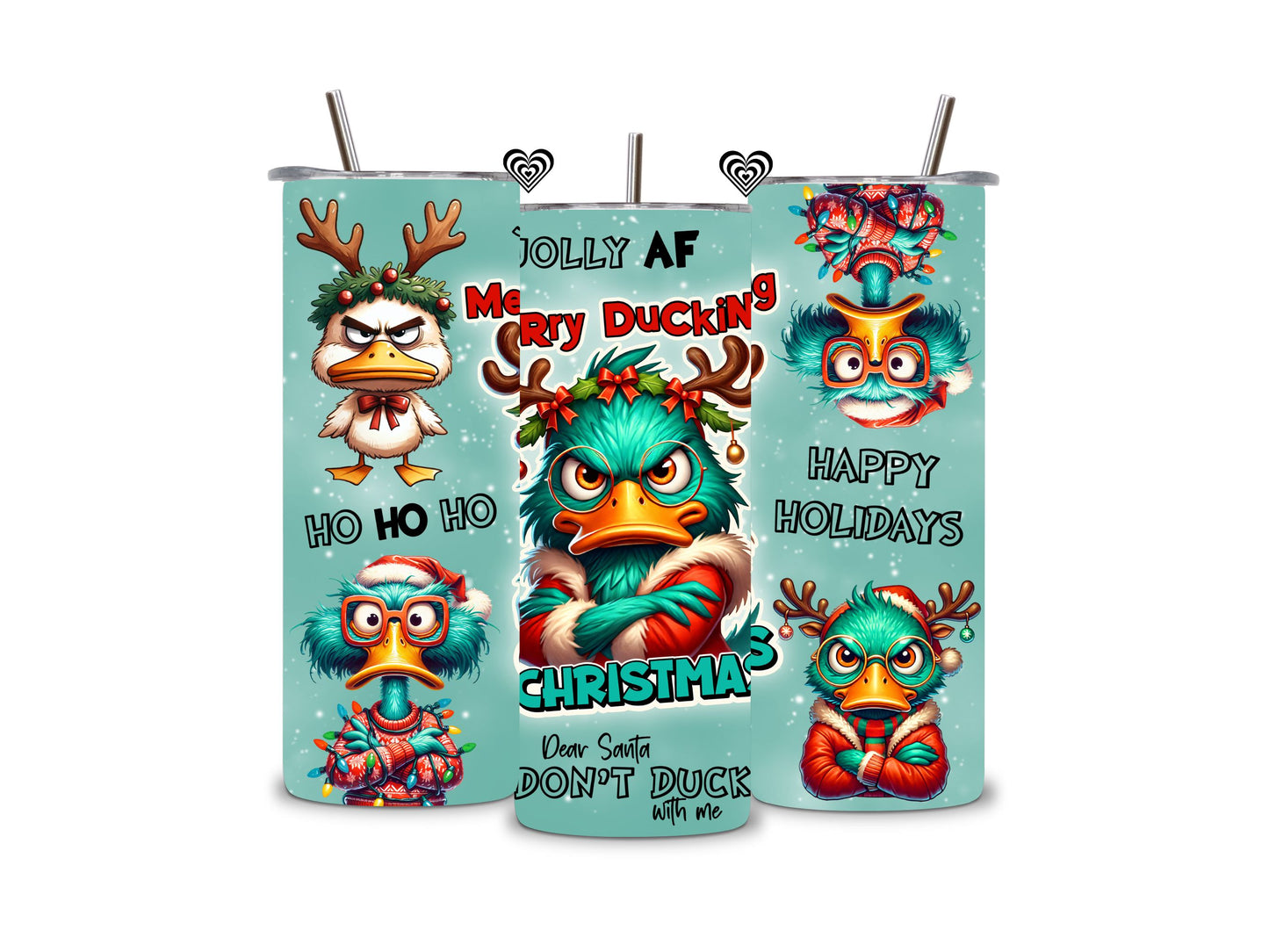 Funny Duck Thermal Skinny Tumbler