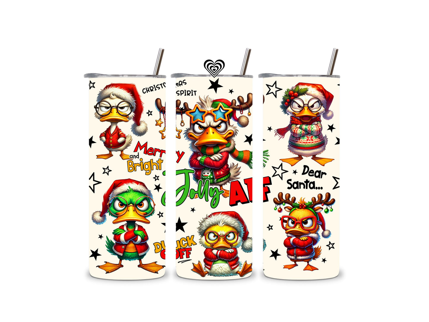 Funny Christmas Thermal Skinny Tumbler