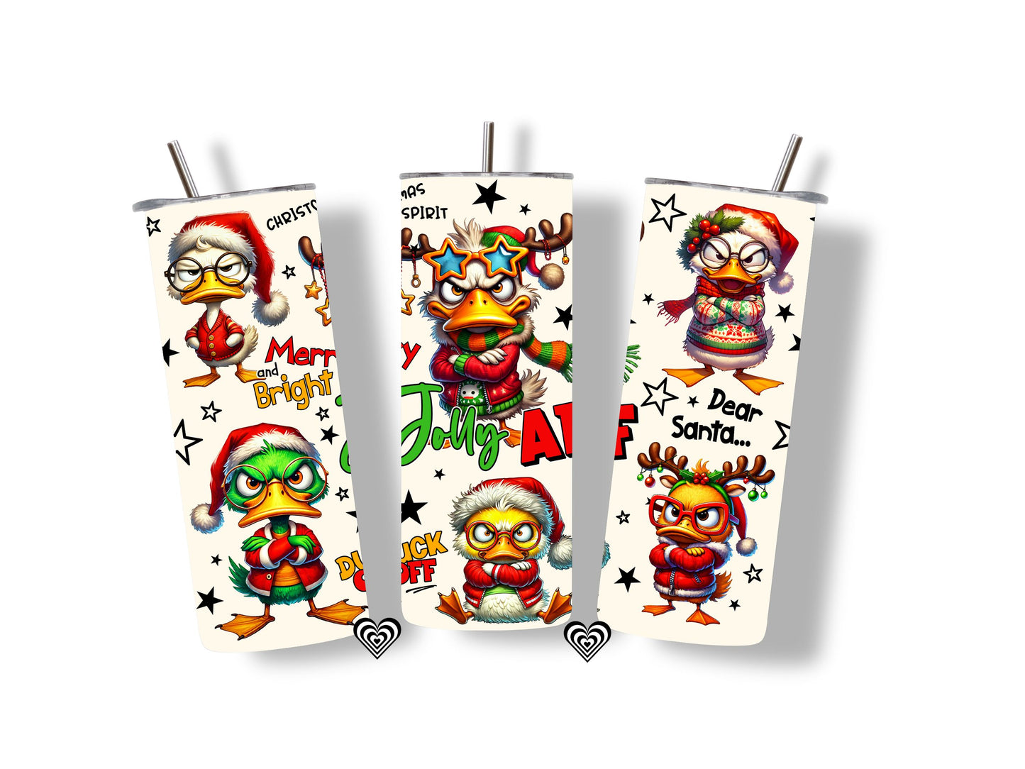 Funny Christmas Thermal Skinny Tumbler