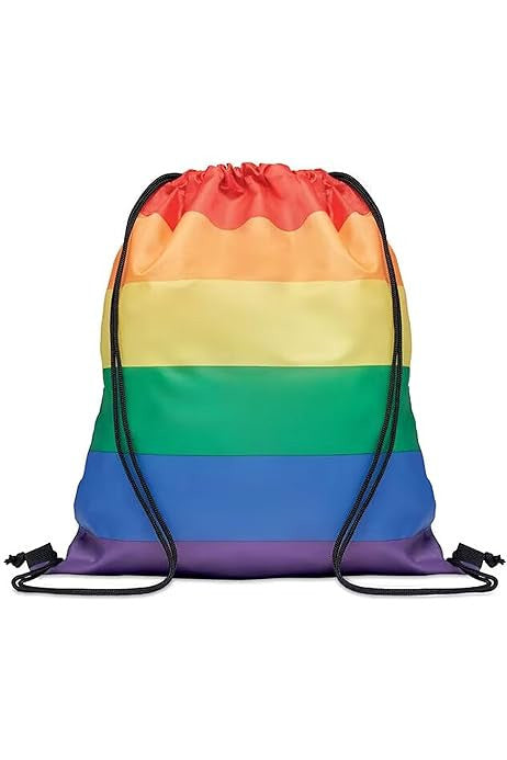 Pride Rainbow Drawstring Bag