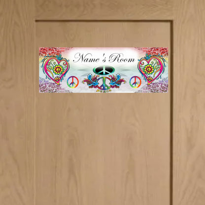 Peace Metal Door Sign