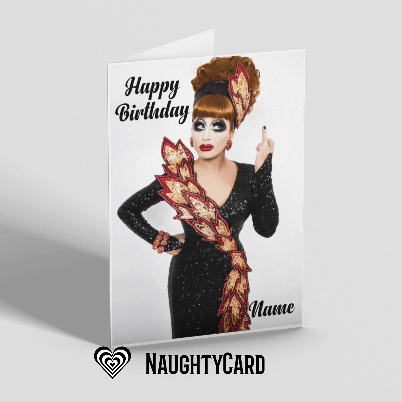 Bianca Del Rio Personalised Birthday Card From NaughtyCard  Front View