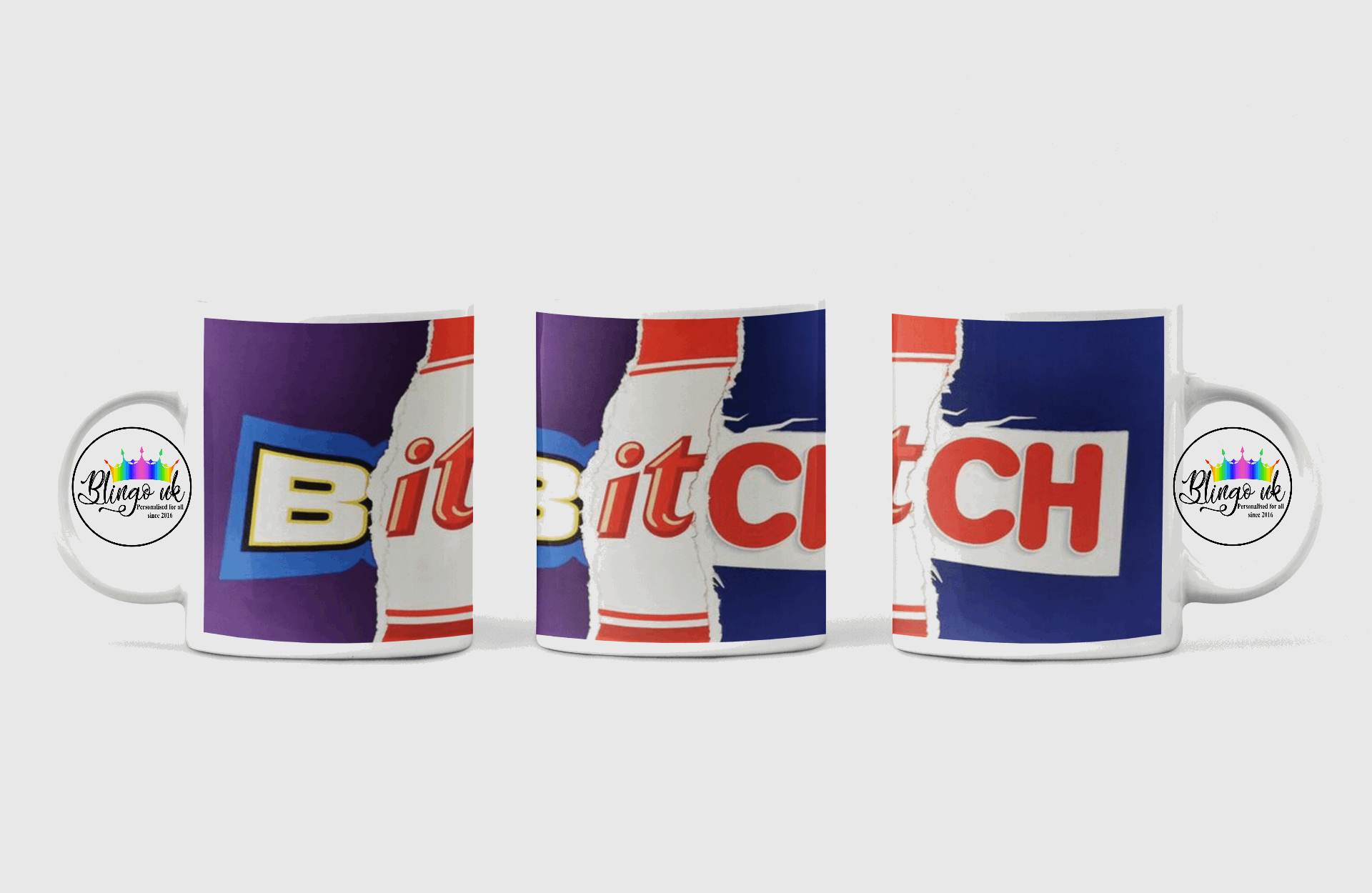 Bitch - Personalised Novelty Choco Mug