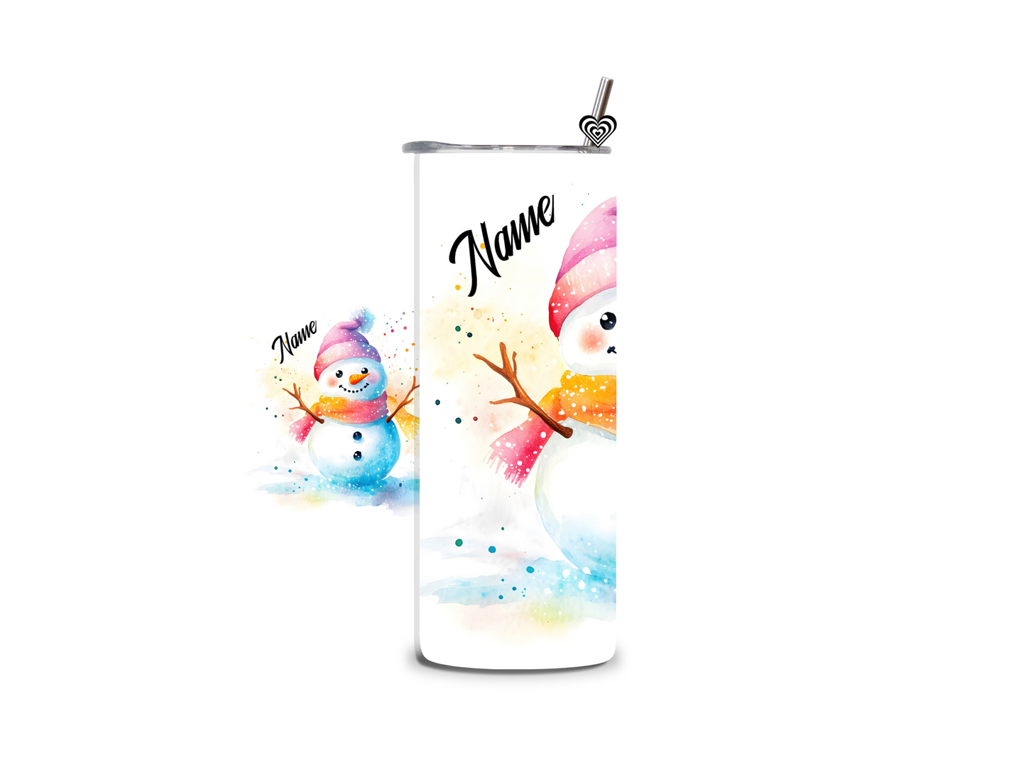 Snowman Thermal Skinny Tumbler