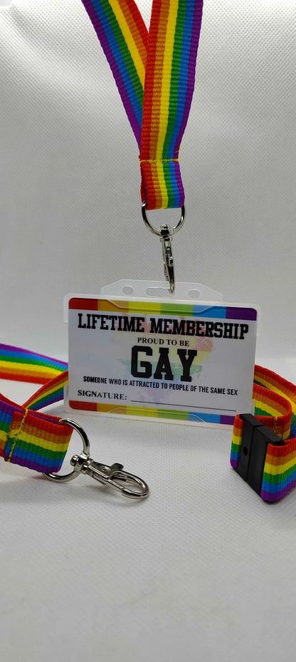 Bisexual Card, LGBTQ Membership Card