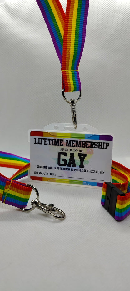 Pansexual Card, LGBTQ Membership Card