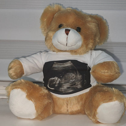 Baby Scan on a Teddy Bear - Only Bear - Personalised New mum gift