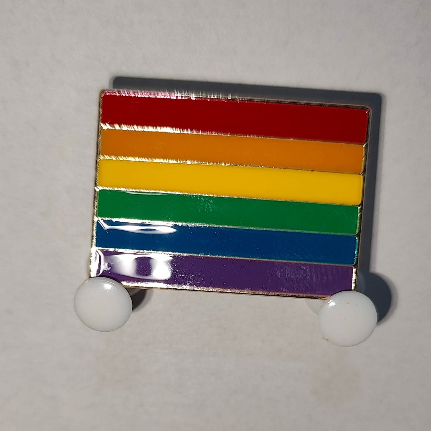 Gay Pride Metal Lapel Badge