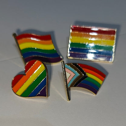 Selection of gay pride badges from Naughtycard