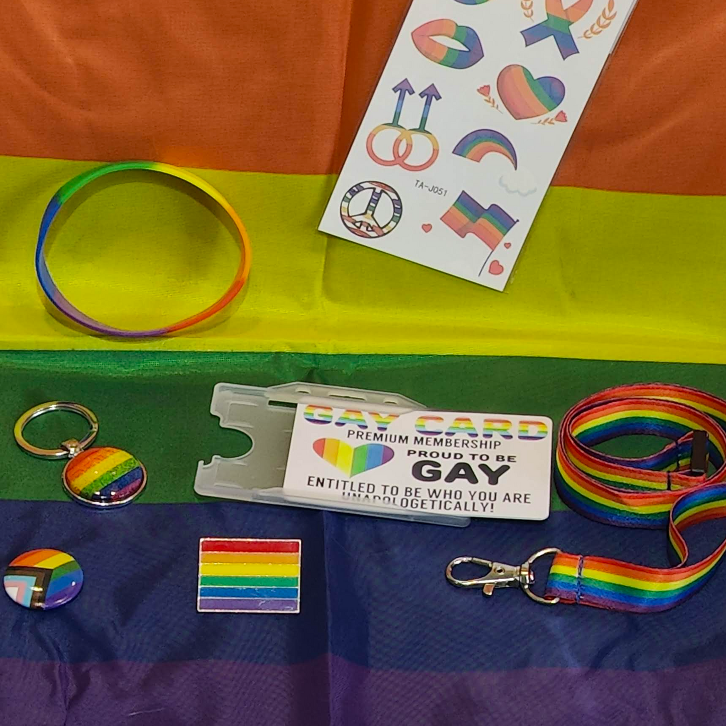 close up of gay mystery box