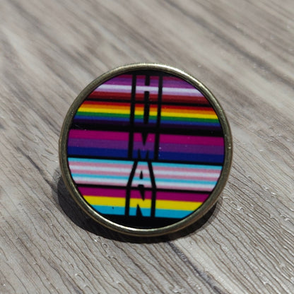 LGBTQ pin badge