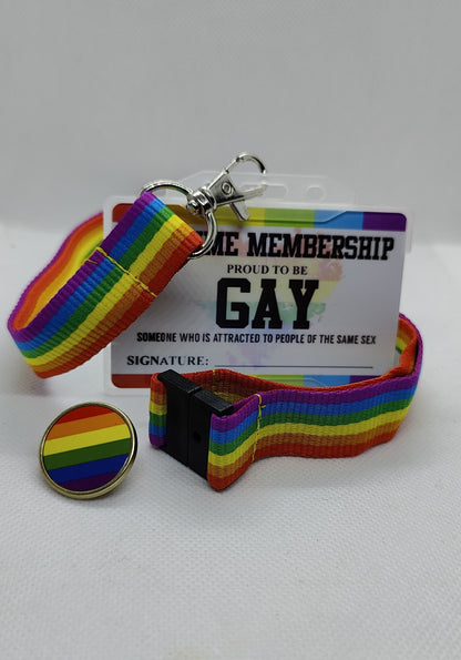 Non-Binary Card, LGBTQ Membership Card