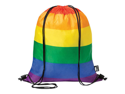 Pride Rainbow Drawstring Bag