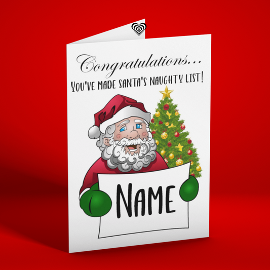 Rude Christmas Card from Naughty Card for Kids 