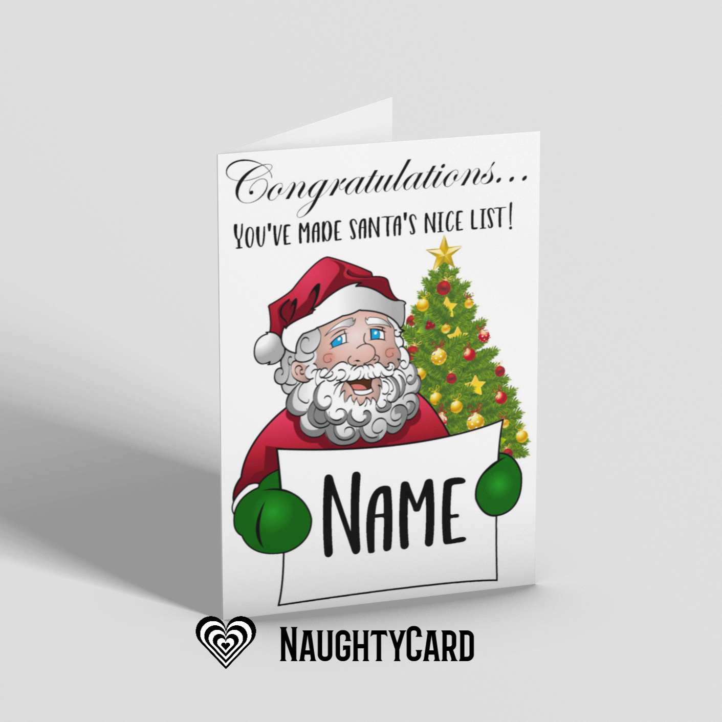 Christmas Card For Kids From Naughty Card 