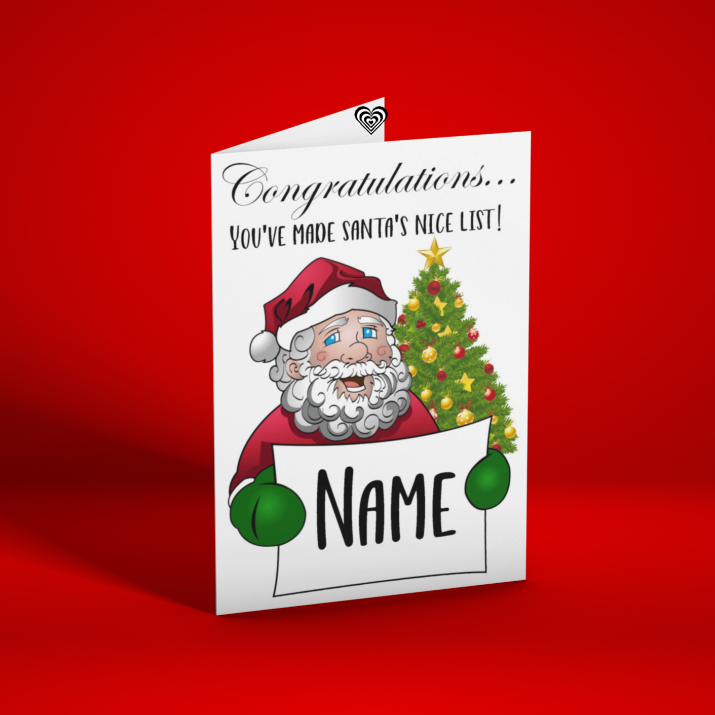 Santa Nice List Christmas Card from NaughtyCard