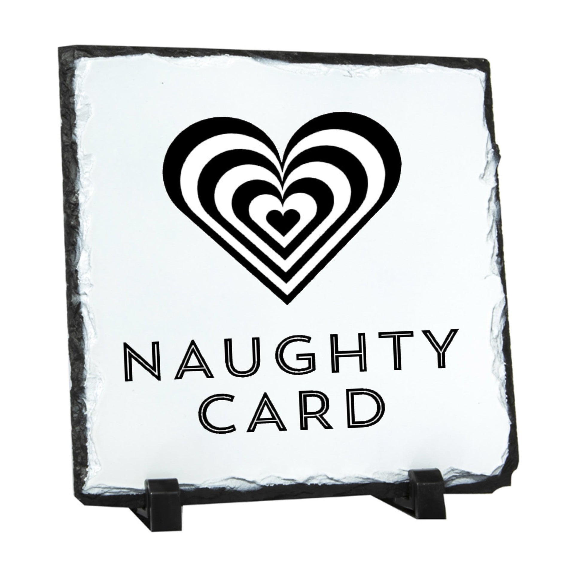 Personalised Natural photo slate from NaughtyCard