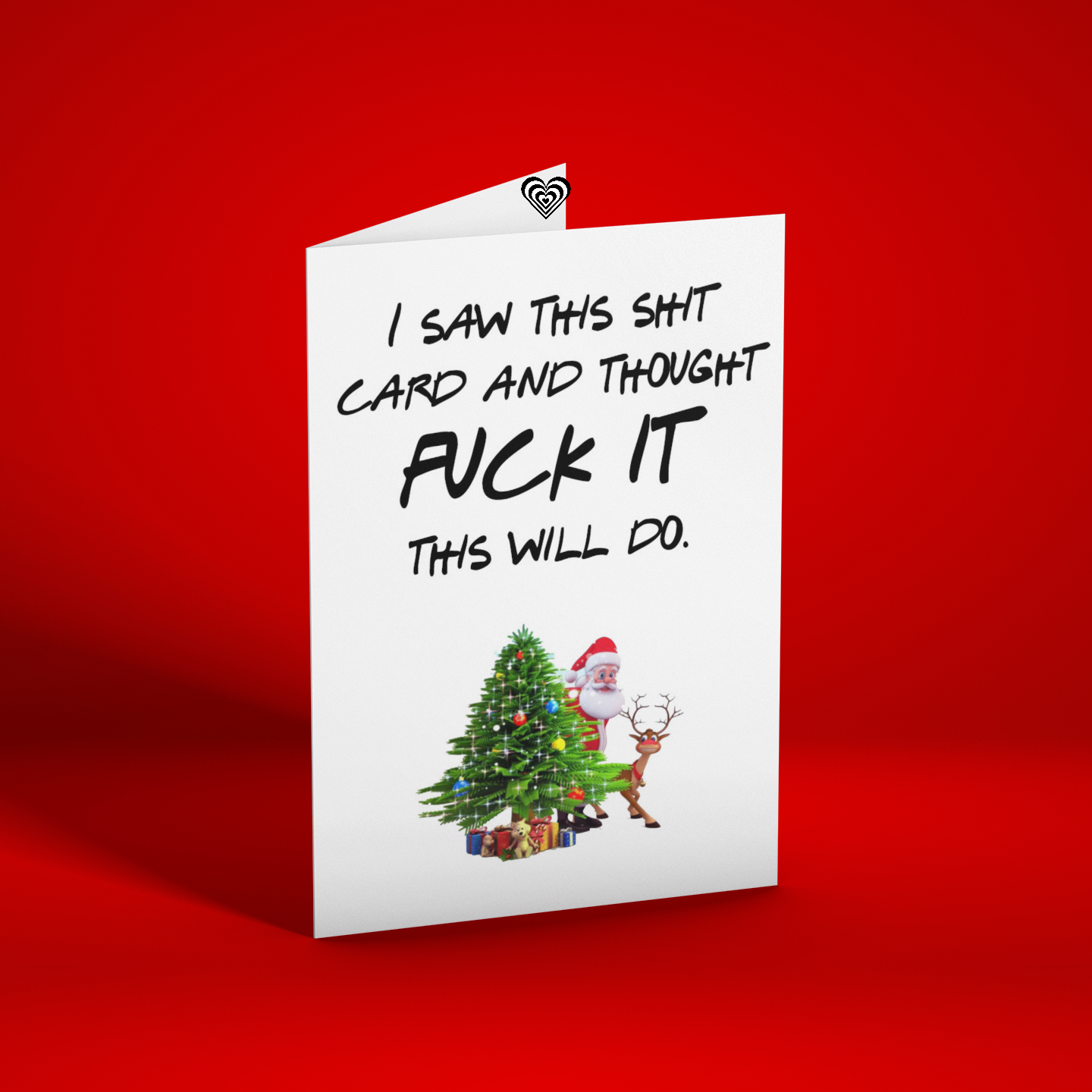 Funny Rude Christmas Card From Naughty Card