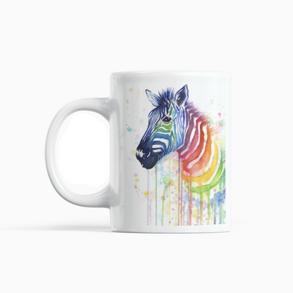 Personalised Water Colour Mug From NaughtyCard. Watercolour animal mug. 