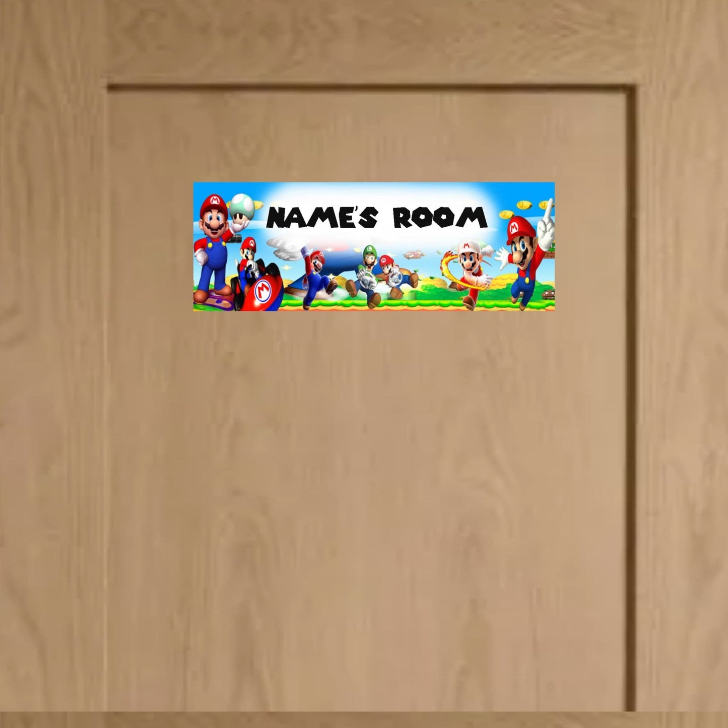 Mario Metal Door Sign