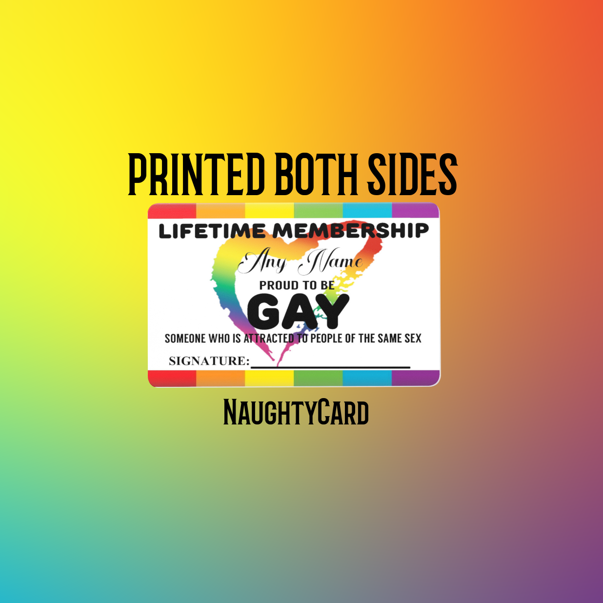 Gay Membership Card - 2023 Design