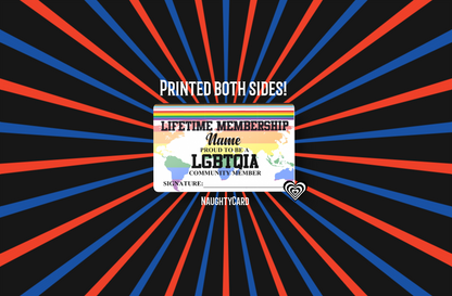 LGBTQIA Card, LGBTQ Membership Card