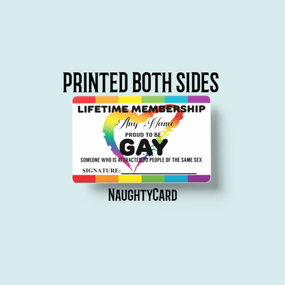 Gay Membership Card - 2023 Design