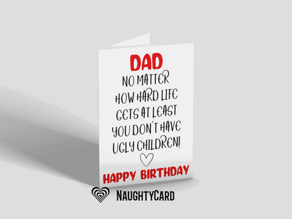 Dad Birthday Card Personalised