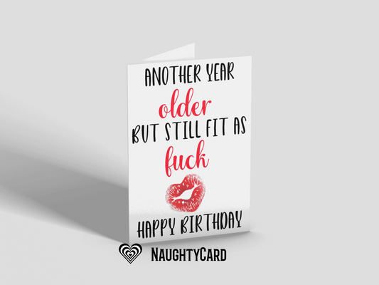 Fit as fuck birthday card