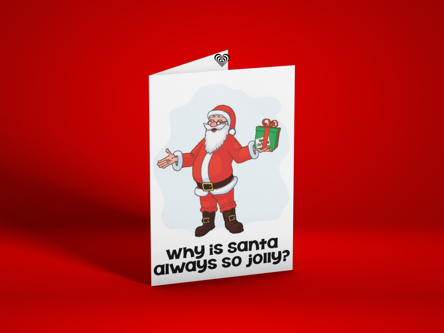 Jolly Santa Christmas Card