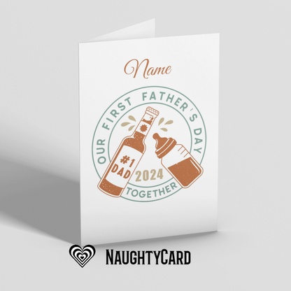 New Dad Fathers Day Card - PERSONALISED