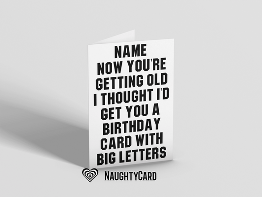 Personalised Funny Birthday Card