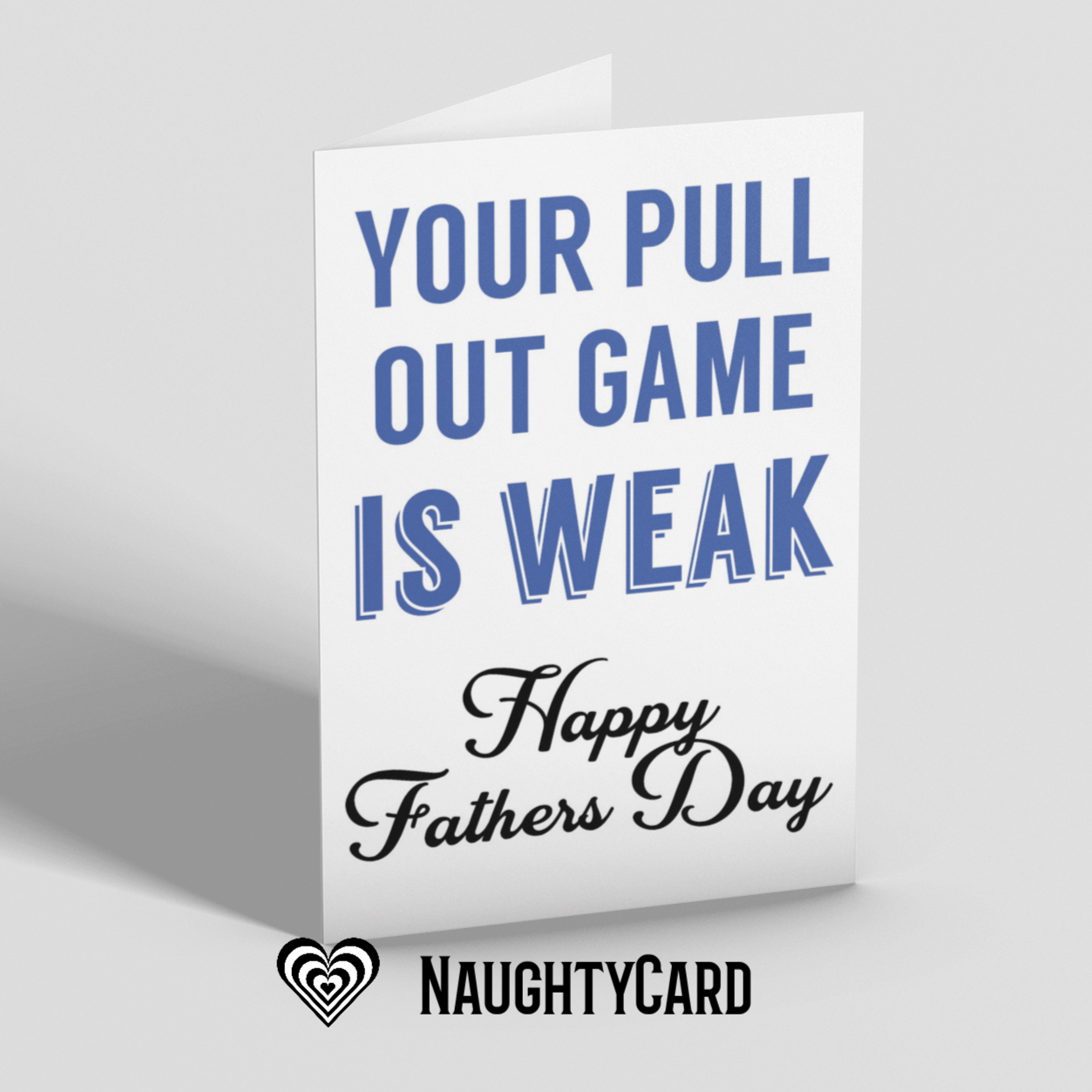 Rude Fathers Day Card - Personalised