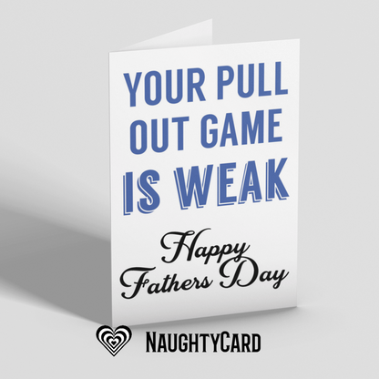 Rude Fathers Day Card - Personalised