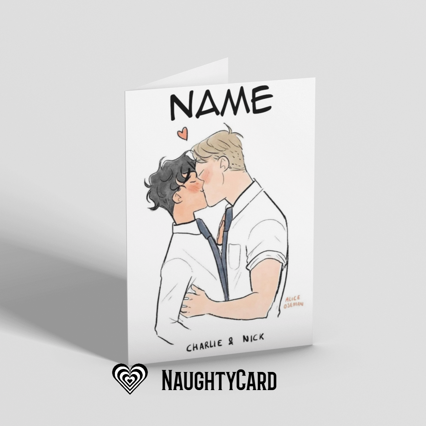 Heartstopper Kiss Card