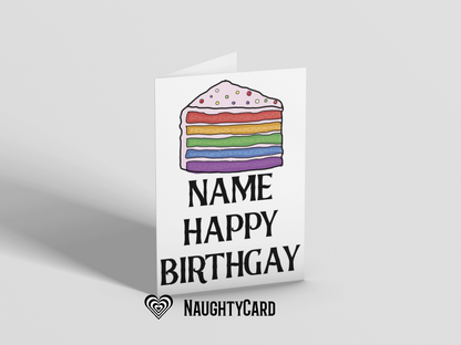 Happy Birthgay - Personalised