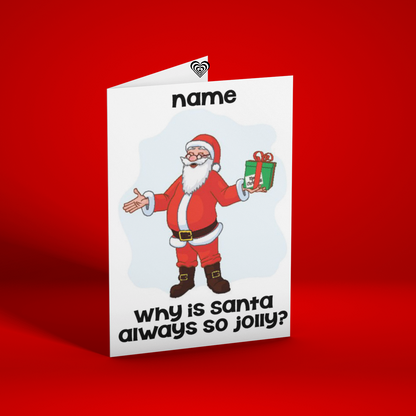 Personalised Funny Christmas Card