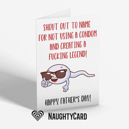 Personalised Funny Fathers Day Card