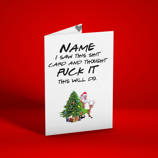 Shit Christmas Card - Funny Christmas Card From Naughty Card